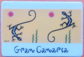 Imán Gran Canaria - 2 lagartos