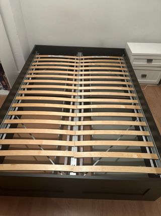 Cama Brimnes IKEA con almacenaje - Negra