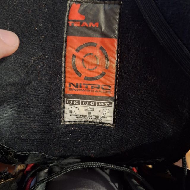 Último  dia.Botas Nitro Team Snowboard EU42