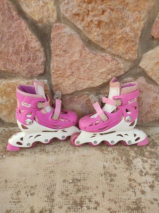 Patines niña - Rosa y Verde