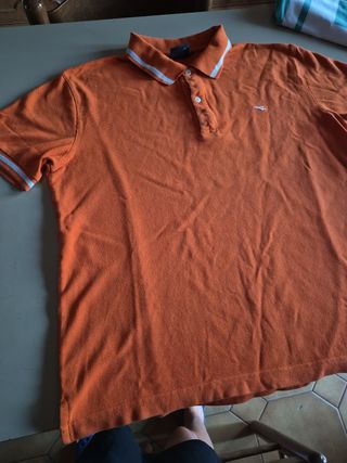 Polo Diadora Arancione Manica Corta