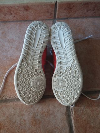 Zapatillas Munich niña rosa-rojo nº35