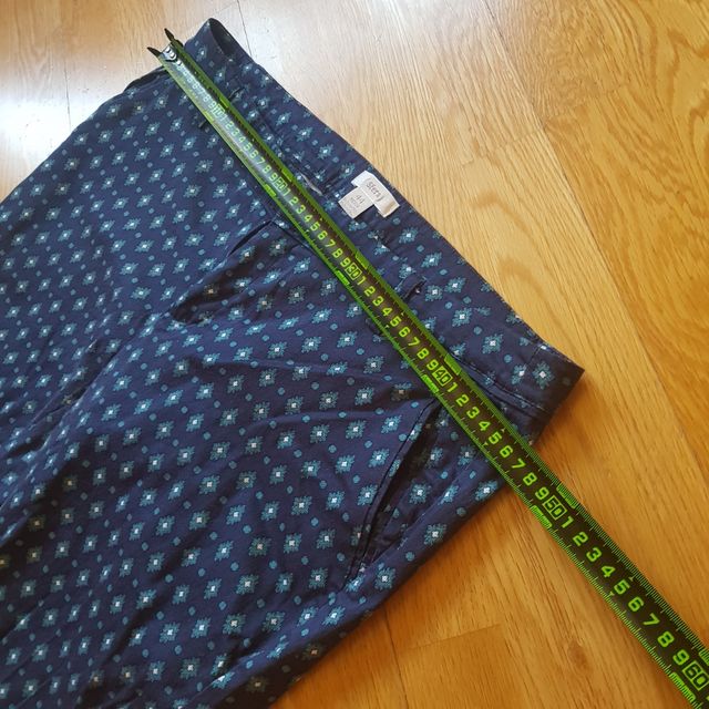 Pantalón Sfera Hombre Talla 44 Azul Estampado Mode