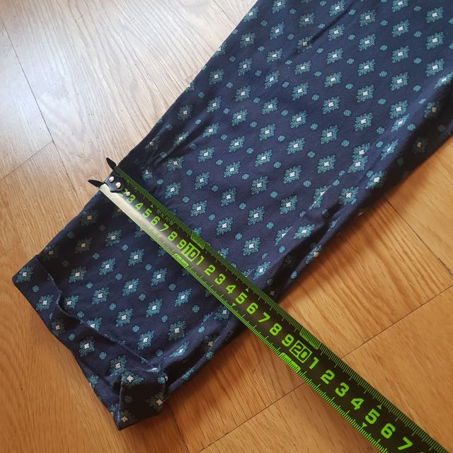 Pantalón Sfera Hombre Talla 44 Azul Estampado Mode