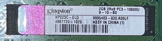 Kingston RAM 2GB PC3-10600U