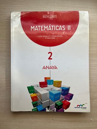 Matemáticas II 2ºBachillerato Anaya
