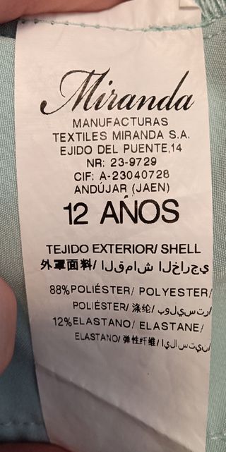 Conjunto Miranda niña 12 años