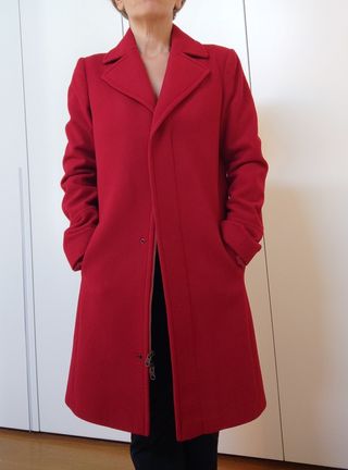 Cappotto rosso Benetton It 42