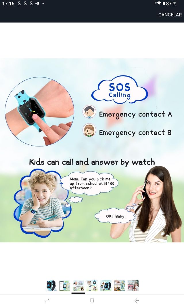 Smartwatch Infantil - rosa