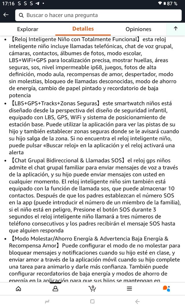 Smartwatch Infantil - rosa