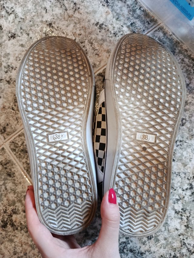 Zapatillas estilo vans cuadros - Talla 38