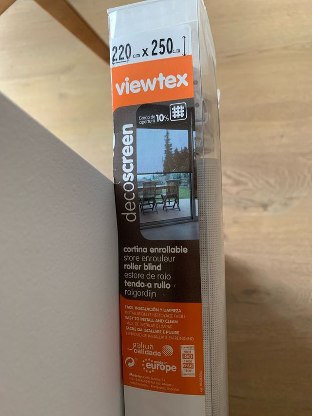 Estor enrollable Viewtex 220x250cm beige