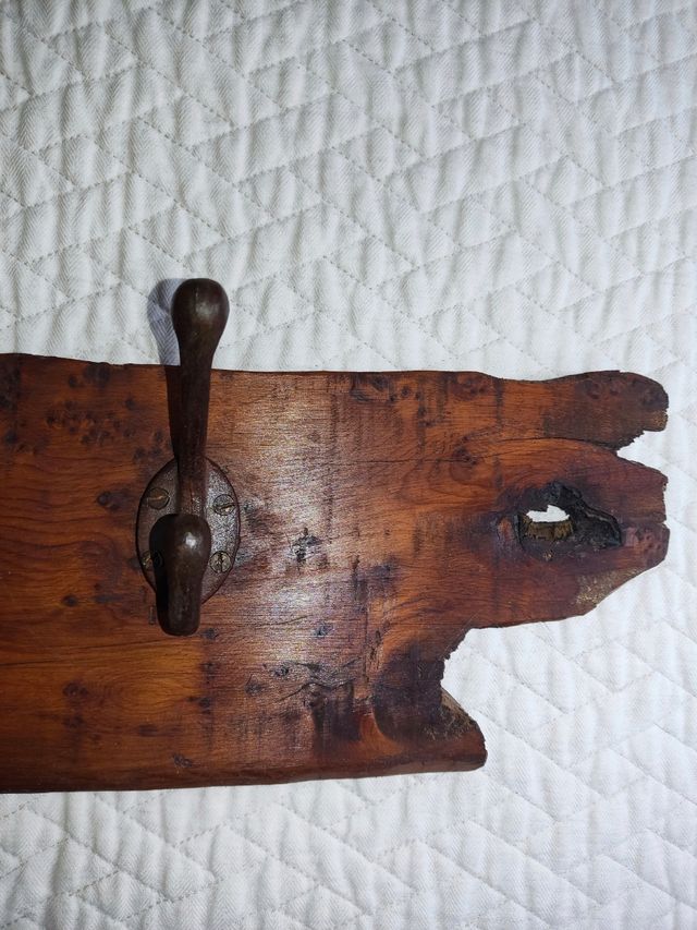 Perchero rústico madera Tejo