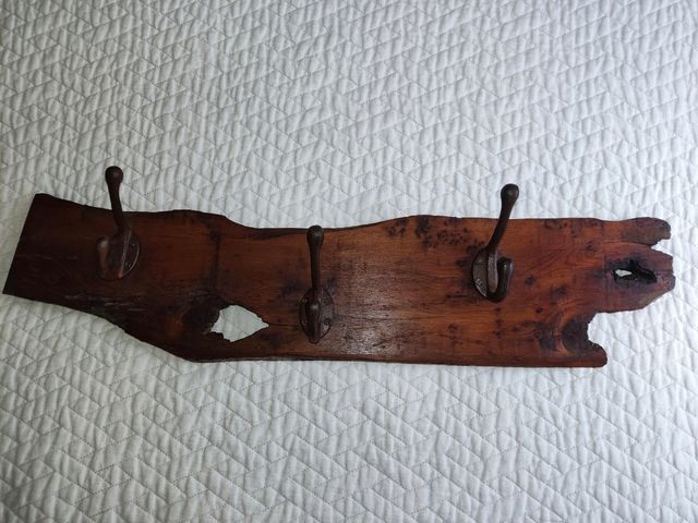 Perchero rústico madera Tejo