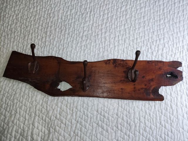 Perchero rústico madera Tejo