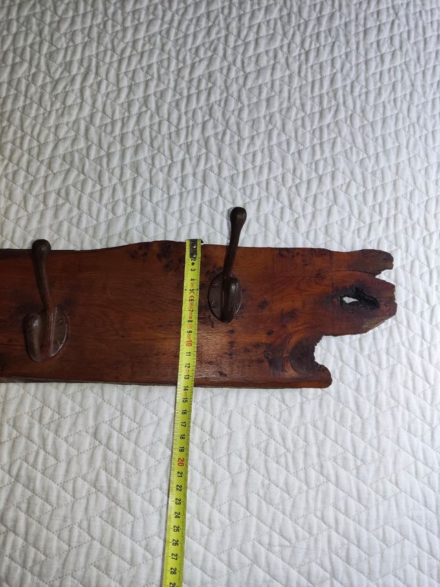 Perchero rústico madera Tejo