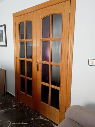 Puertas salón - 2 unidades. Madera