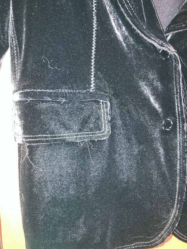 Americana terciopelo negra Atos Lombardini