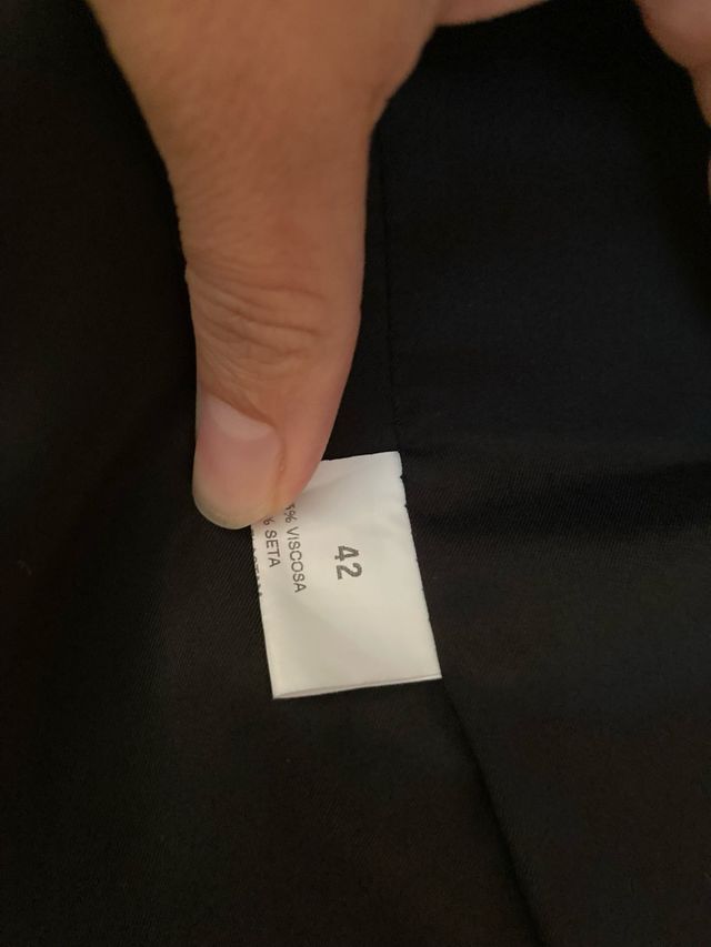 Americana terciopelo negra Atos Lombardini