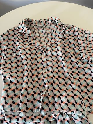 Conjunto corto retro multicolor