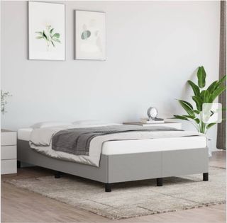 Cama Gris Claro 120x200cm - Tela
