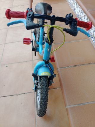 Bicicleta niño Btwin 12" azul