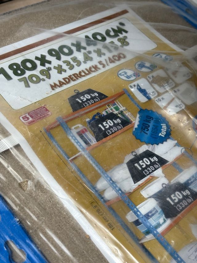 Estantería Metálica Simón Rack 180x90x40