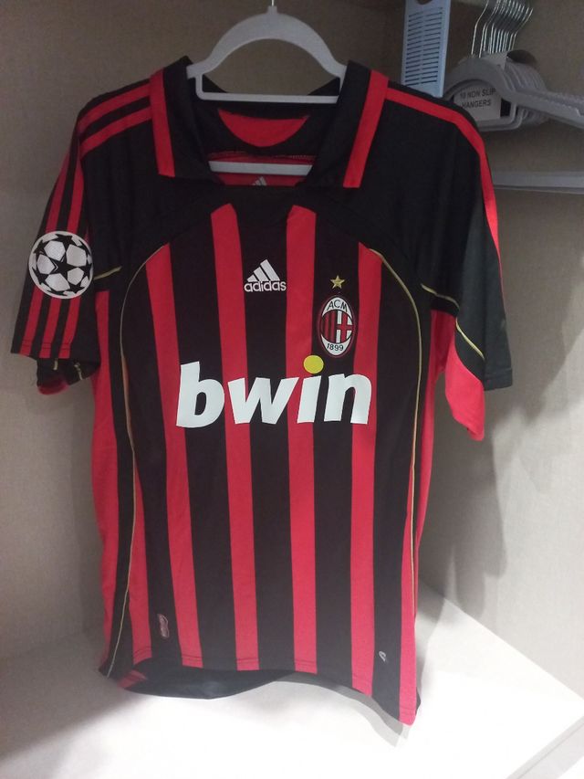 Camiseta AC Milan Adidas - Roja y Negra