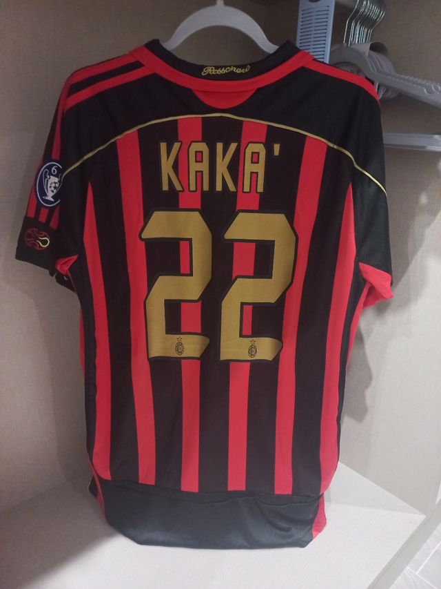 Camiseta AC Milan Adidas - Roja y Negra