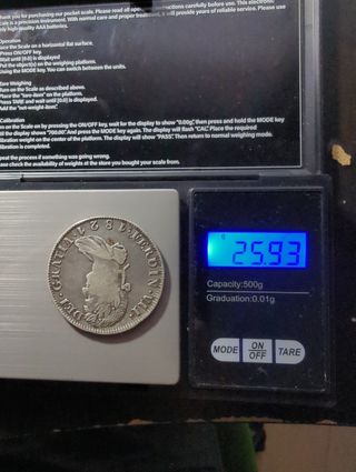 Fernando VII 8 reales 1821 Zacatecas plata