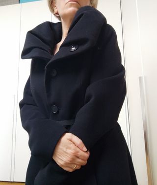 Cappotto nero Calliope, taglia M/L