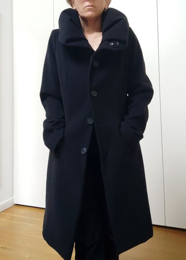 Cappotto nero Calliope, taglia M/L