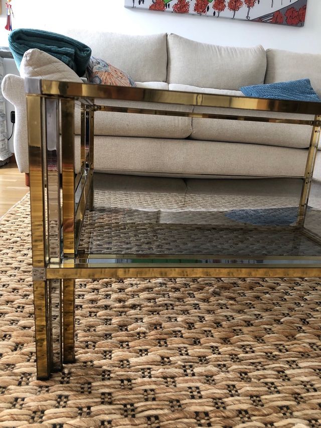 MESA CENTRO CRISTAL Y METAL