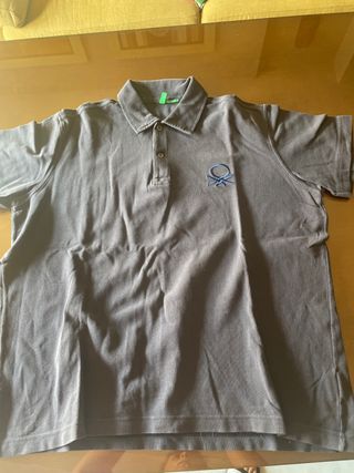 Polo Benetton negro-azul