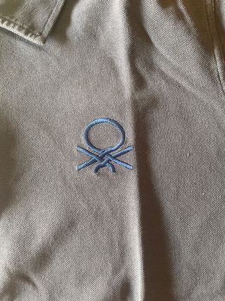 Polo Benetton negro-azul