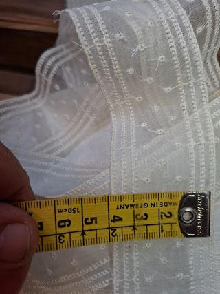 Tira organza antigua 3,60m