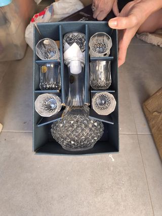 Juego licor Longchamp Cristal d'Arques
