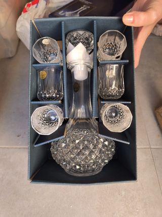Juego licor Longchamp Cristal d'Arques