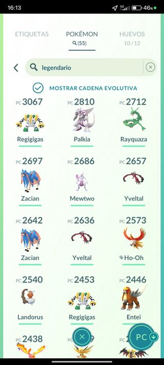 ⭐ Pokémon GO Nivel 34 | 55 Legendarios | 40 Shinie