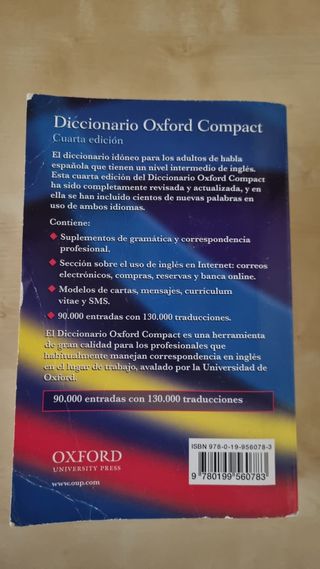 Diccionario Oxford Compact: ESP-ING/ING-ESP 2009