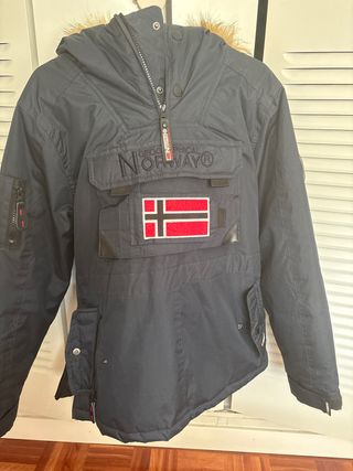 Geographical Norway Abrigo Azul Talla 14 años