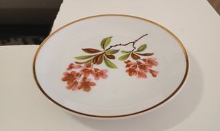 PLATO PEQUEÑO DE POSTRE DE PORCELANA WUNSIEDEL 