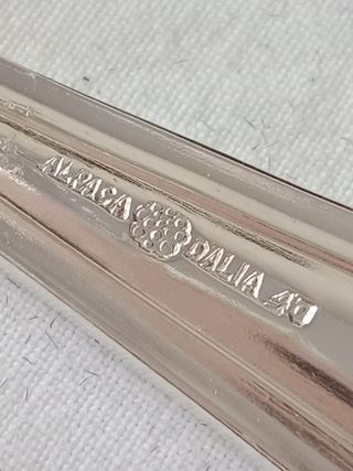 86 cubertería DALIA Alpaca plateada para 12 com.