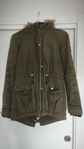 Abrigo militar niña verde oliva