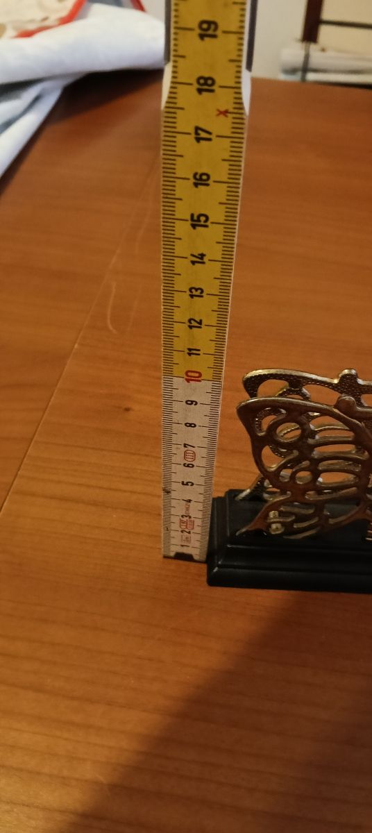 Porta tovaglioli farfalla metallo dorato