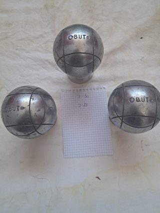 3 Bolas Petanca Obüt modelo Obut