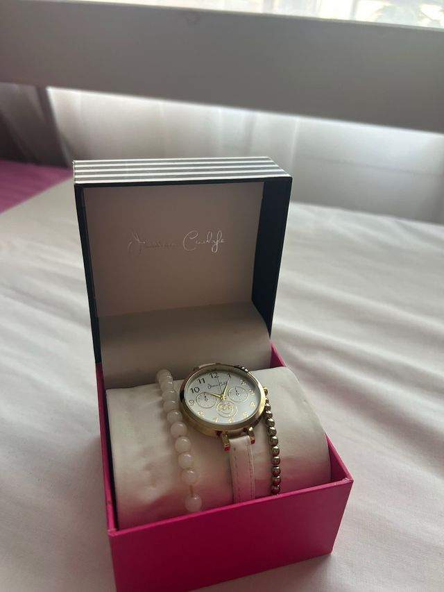 Reloj Jennifer Carlyle - Dorado y Blanco