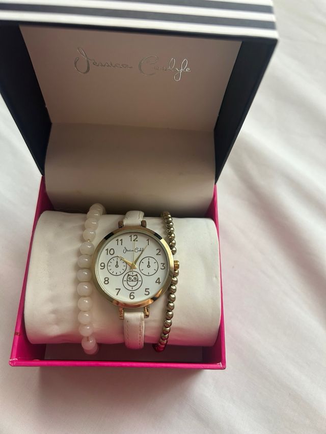 Reloj Jennifer Carlyle - Dorado y Blanco