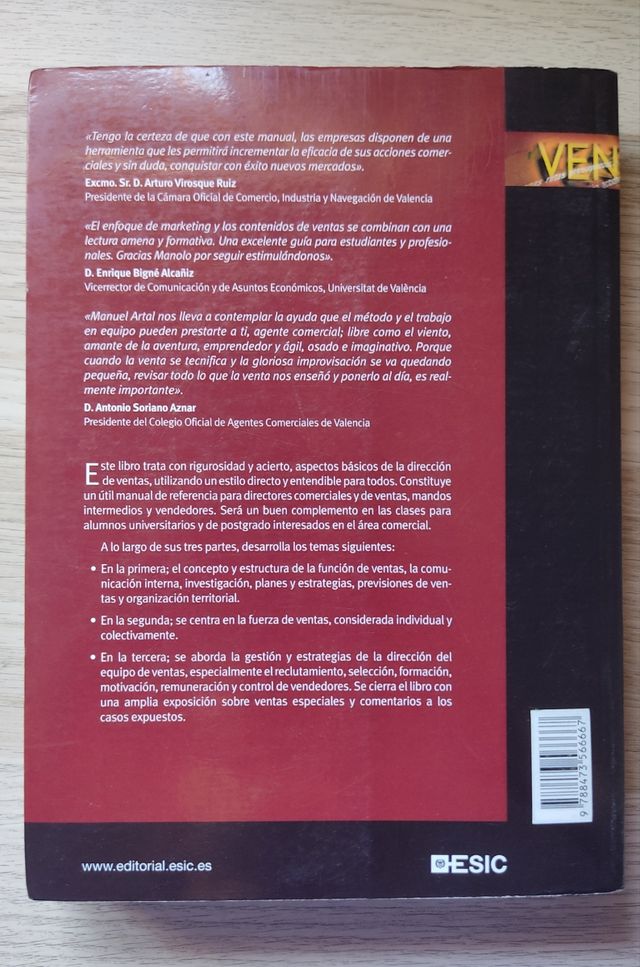 Libro Dirección de ventas