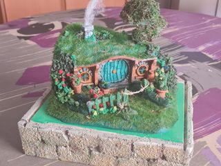 Casa Hobbit Bag End: Diorama